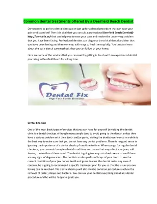 Deerfield Beach Dentist