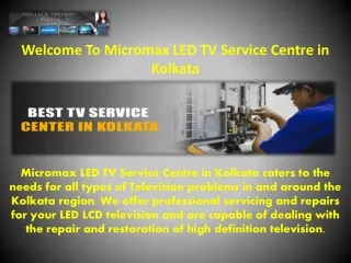 Micromax LED TV Service Centre in Kolkata