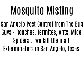 mosquito misting