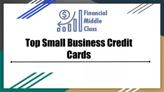 Top Small Business Credit Cards