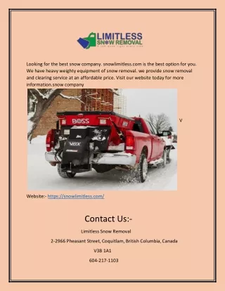 looking for the best snow company snowlimitless