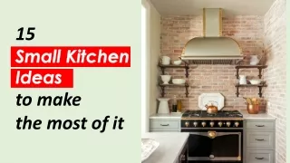 15 small kitchen ideas to make the most of it