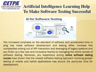 artificial intelligence learning help to make