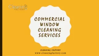 Commercial Window Cleaning Services