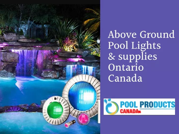 above ground pool lights supplies ontario canada