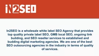 in2seo is a wholesale white label seo agency that
