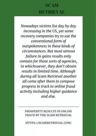 scam retrieval