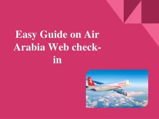 easy guide on air arabia web check in