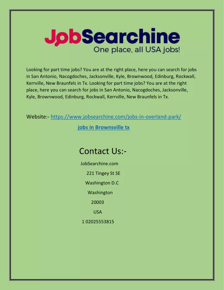 looking for part time jobs you are at the right