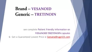 brand vesanoid generic tretinoin