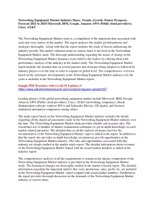 networking equipment market industry share trends
