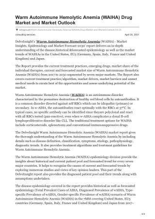 warm autoimmune hemolytic anemia waiha drug