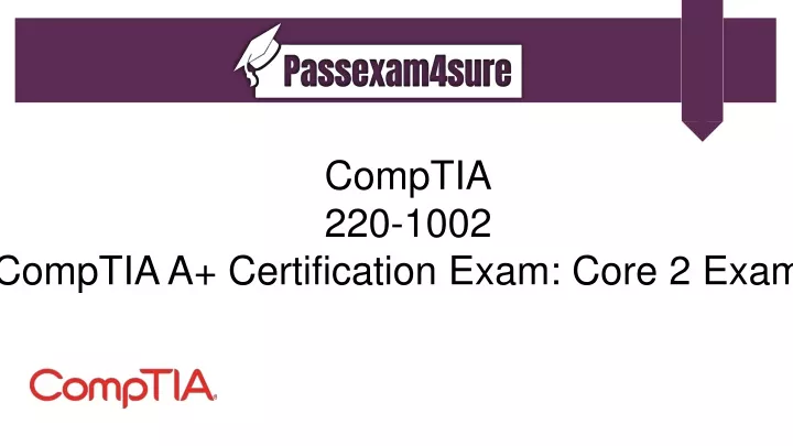 comptia 220 1002 comptia a certification exam