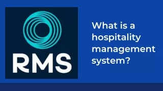 what is a h ospitality management system