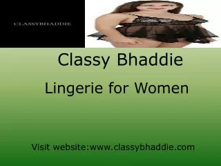 Lingerie for Women