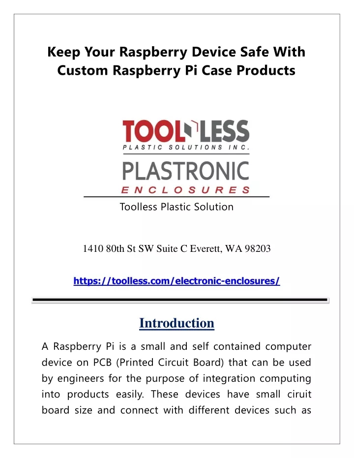 keep your raspberry device safe with custom