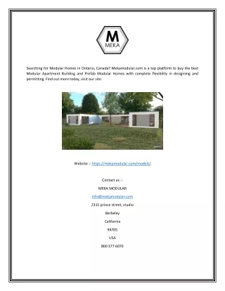 Modular Apartment Building | Mekamodular.com