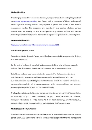 market highlights
