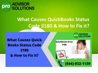 what causes quickbooks status code 3180 how to fix it