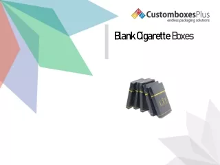 Blank cigarette boxes  Increase Your Brand's Reputation