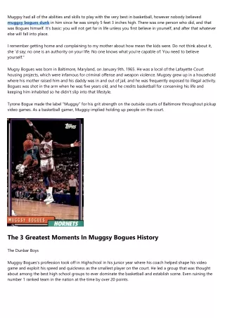 20 Reasons You Need To Stop Stressing About Muggsy Bogues Space Jam