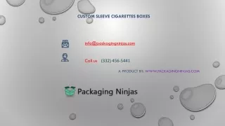 custom sleeve cigarettes boxes