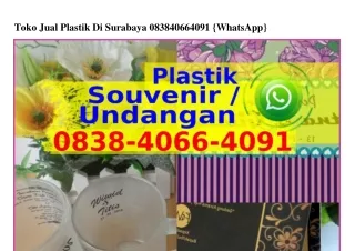 Toko Jual Plastik Di SurabayaToko Jual Plastik Di Surabaya O8ᣮ8-4OϬϬ-4Oᑫ1{WA}