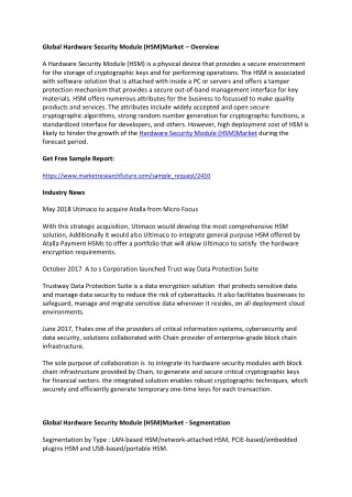 global hardware security module hsm market