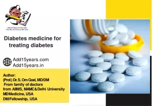 Diabetes medicine for treating diabetes  