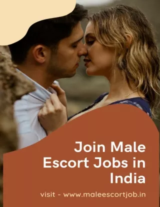 3 Things to Know before joining Male Escort Jobs in India