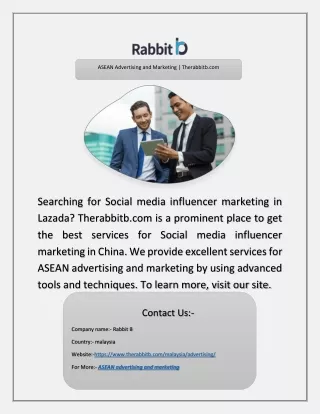 ASEAN Advertising and Marketing | Therabbitb.com