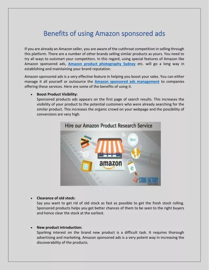 benefits of using amazon sponsored ads benefits