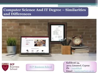 computer science and it degree similarities