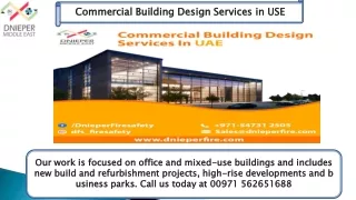commercial building design services in use