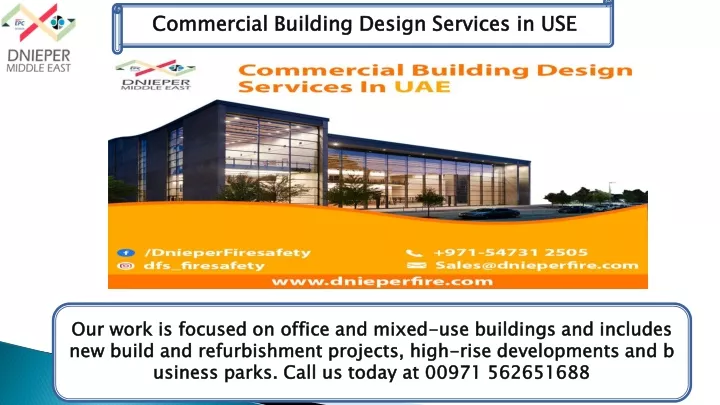 commercial building design services in use