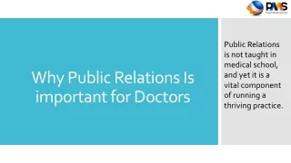 Why Public Relations Is important for Doctors
