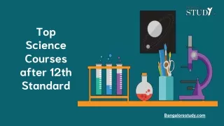 top science courses after 12th standard