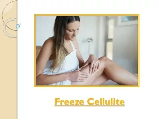 Freeze Cellulite – Say Goodbye To The Love Handles