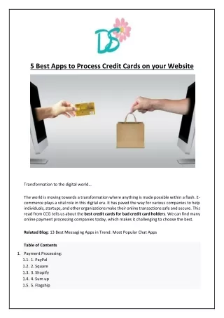 5 best apps to process credit cards on your