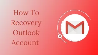 How To Recovery Outlook Account