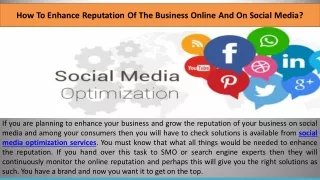 how to enhance reputation of the business online