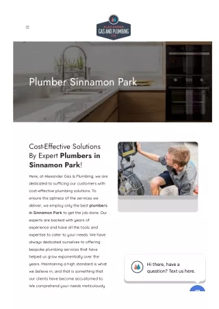 Plumber Sinnamon Park