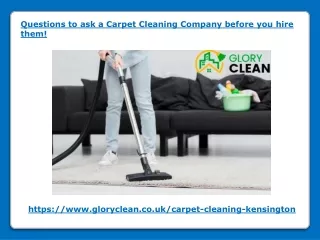 questions to ask a carpet cleaning company before