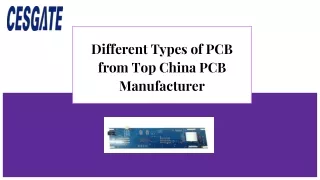 different types of pcb from top china