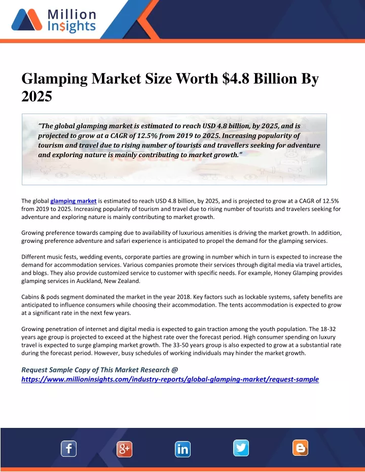 glamping market size worth 4 8 billion by 2025