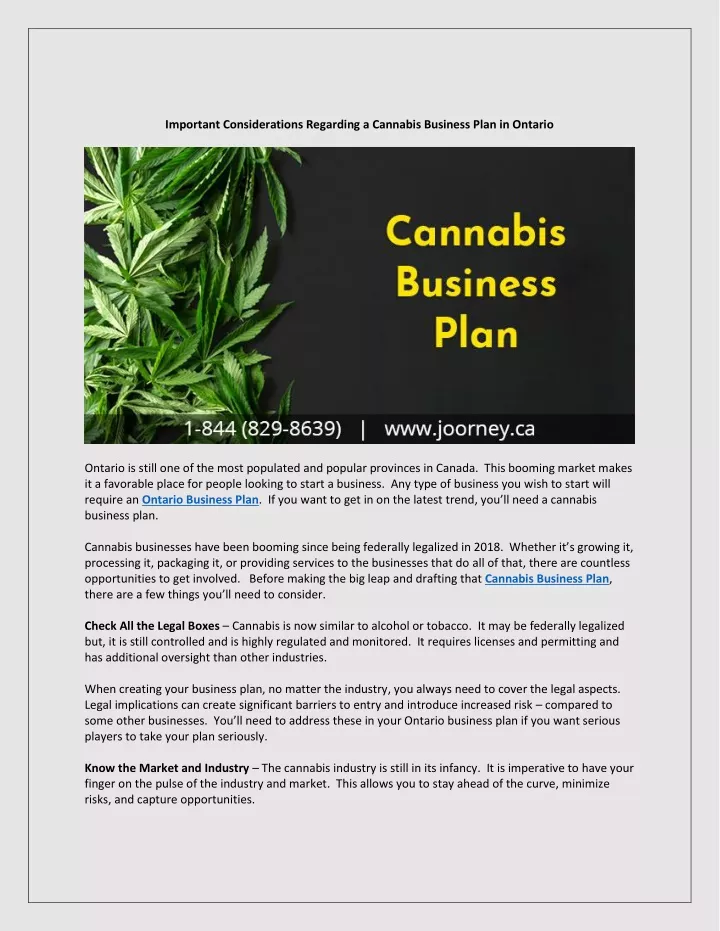 important considerations regarding a cannabis