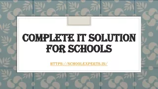 complete it solution for schools