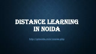 distance learning in noida