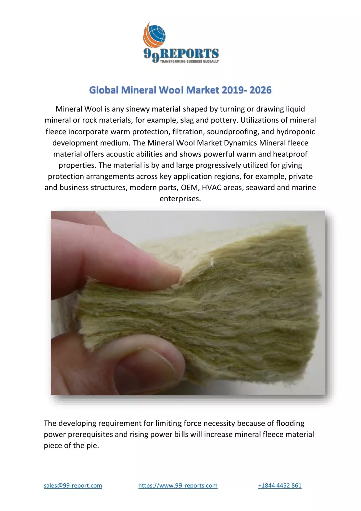 global mineral wool market 2019 2026