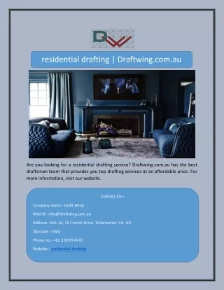 residential drafting draftwing com au